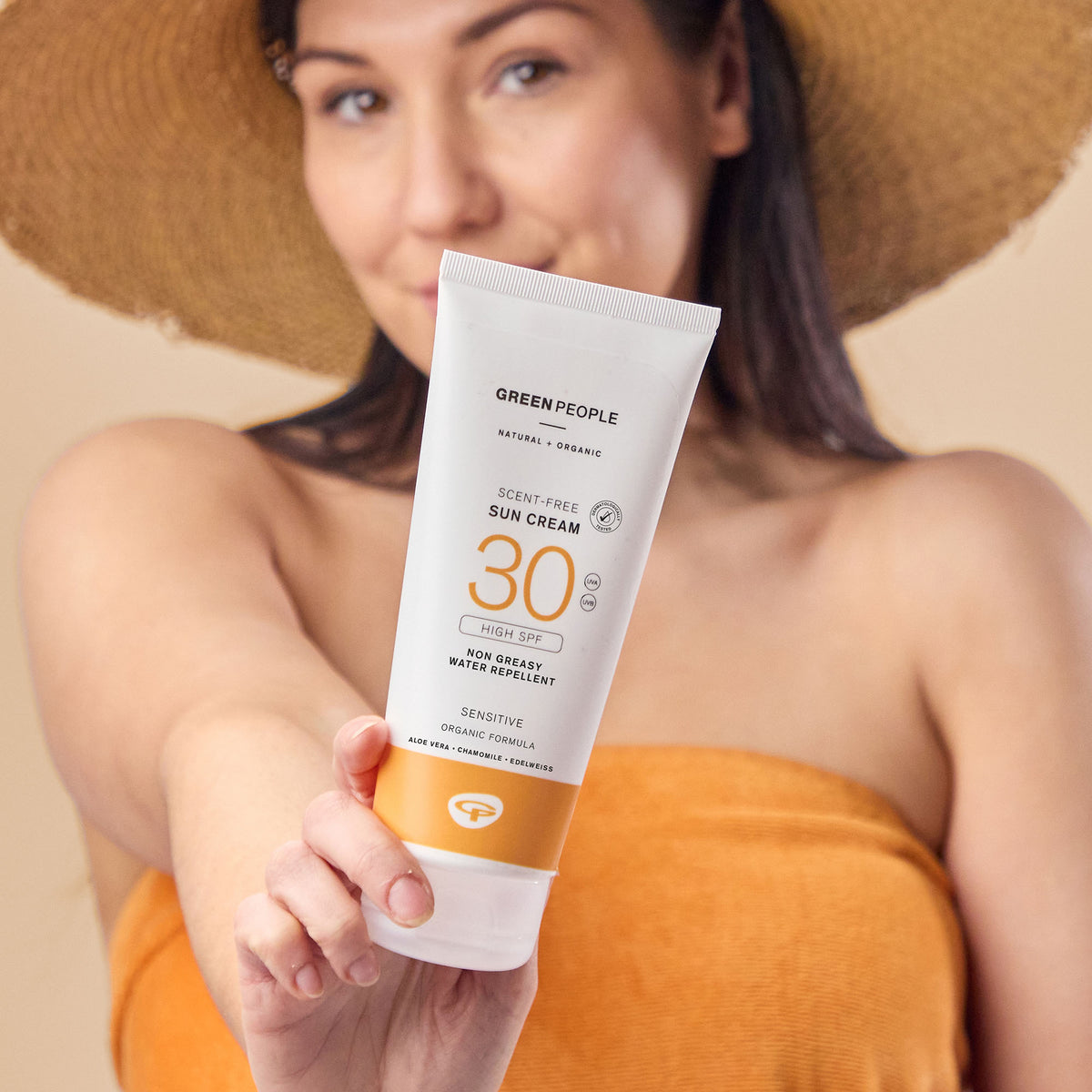 Green People Suncream SPF30 Scent-free 200ml | Planet Organic