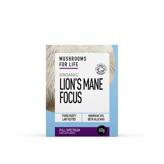 Mushrooms For Life Organic Lion's Mane Focus Optimised Blend Powder