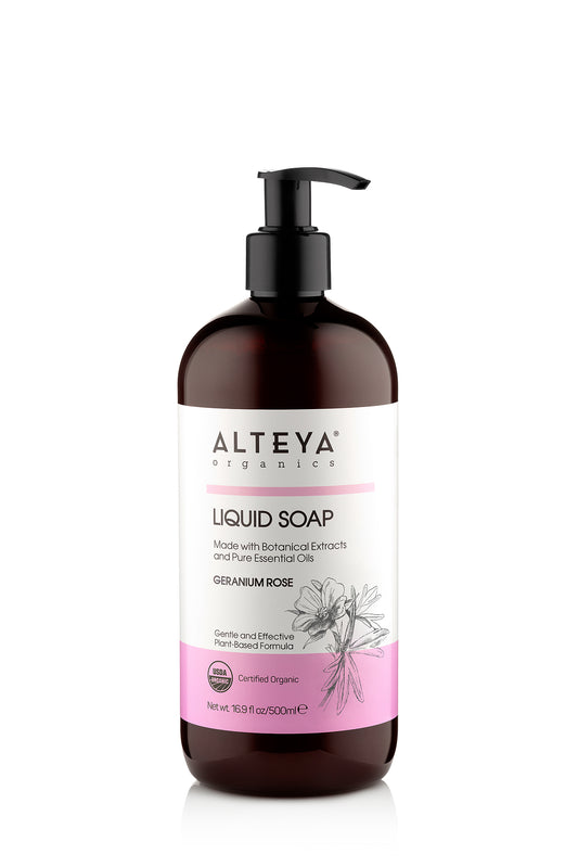 Alteya Organic Liquid Soap Geranium Rose 500ml