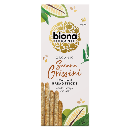 Biona Organic Sesame Grissini Breadsticks 125g