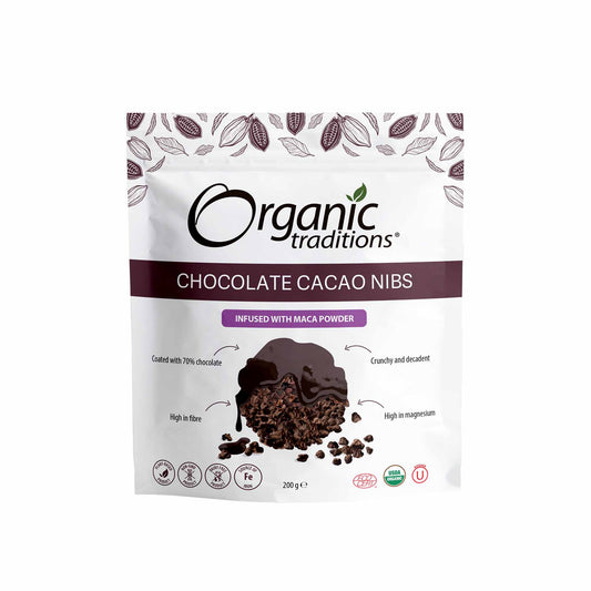 Organic Chocolate Coated Cacao Nibs 200g