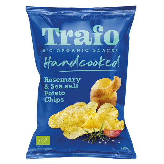 Trafo Handcooked Rosemary & Sea Salt Potato Chips 125g