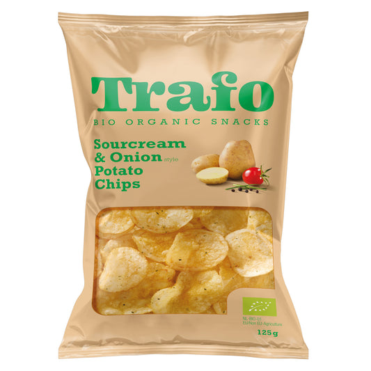 Trafo Sourcream & Onion Potato Chips 125g