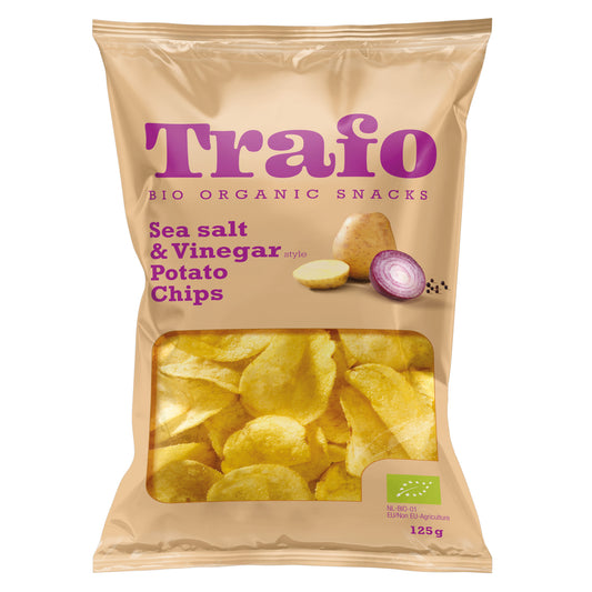Trafo Sea Salt & Vinegar Potato Chips 125g