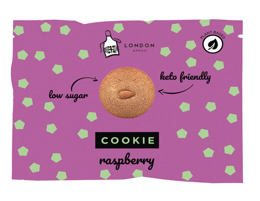 London Apron Low Sugar Raspberry Cookie 35g