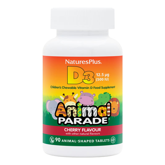 Nature's Plus Animal Parade Children's Chewable Vitamin D3 500 IU 90 tabs