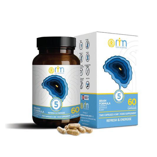 RYM Nutrition Brain Formula - Refresh & Energise 60 Caps