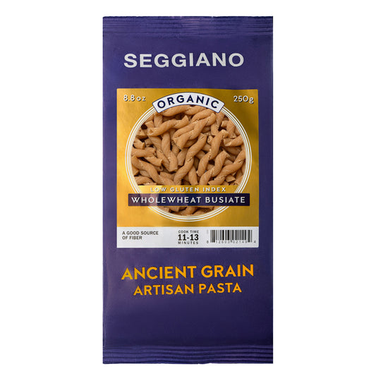 Seggiano Organic Low Gluten Index Ancient Grain Wholewheat Busiate Pasta 250g