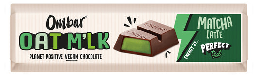 Ombar Oat M'lk Matcha Latte Filled Chocolate Bar 42g