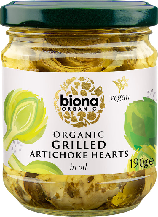 Biona Organic Grilled Artichoke in Oil 190g