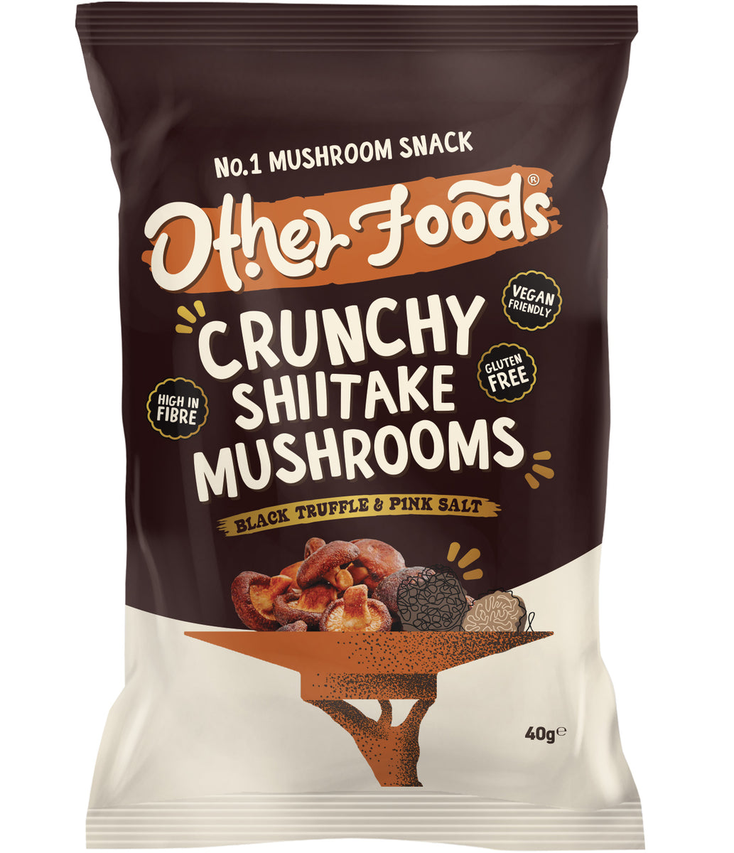 Other Foods Crunchy Shiitake Mushrooms Black Truffle Pink Salt