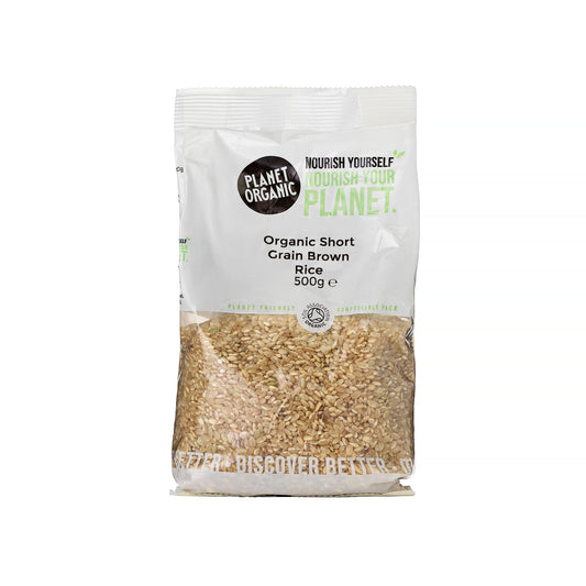 Planet Organic Short Grain Brown Rice 500g