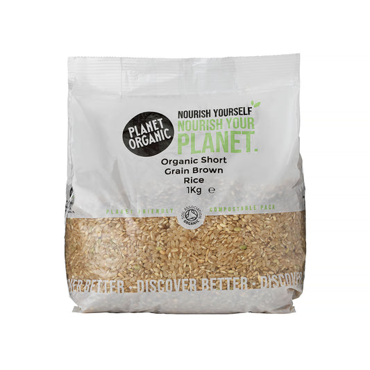 Planet Organic Short Grain Brown Rice 1kg
