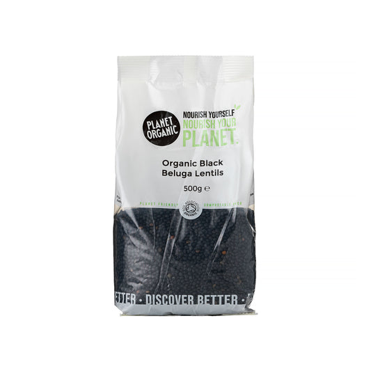 Planet Organic Black Beluga Lentils 500g