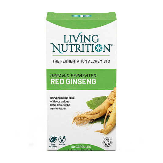Living Nutrition Fermented Red Ginseng 60 Caps