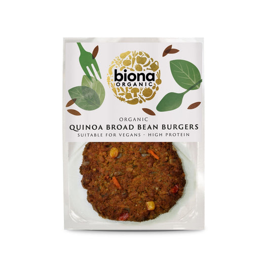 Biona Quinoa and Broad Bean Burger 150g