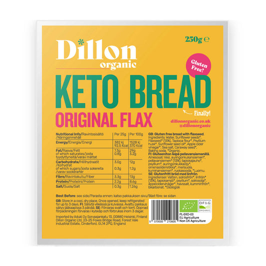 Dillon Organic Original Flax Keto bread