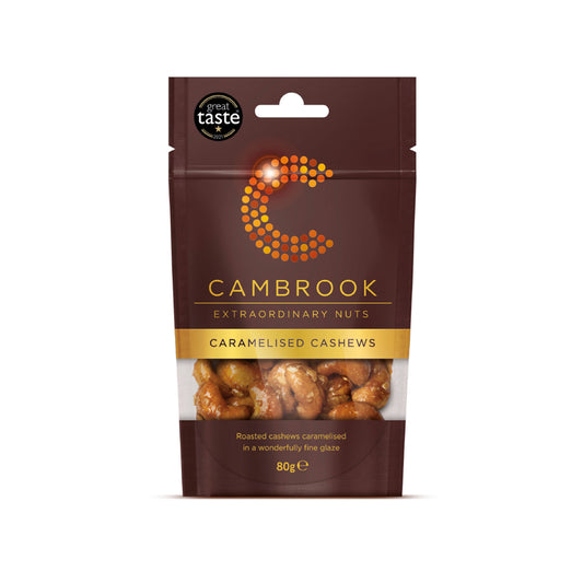 Cambrook Foods - Caramelised Cashews 80g