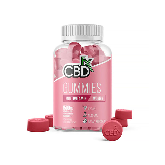 CBDfx Women's Multivitamin Gummies 60ct Bottle - 1500mg CBD 60ct