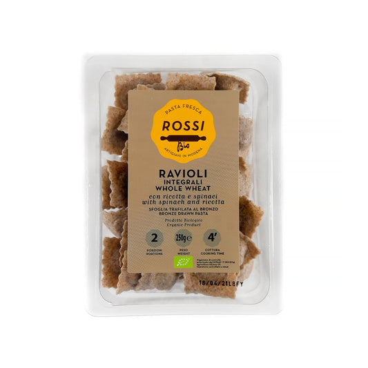 Pasta Fresca Rossi Wholewheat Spinach & Ricotta Ravioli 250g