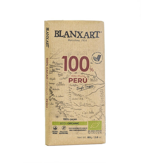 Blanxart 100% Peru Chocolate 80g