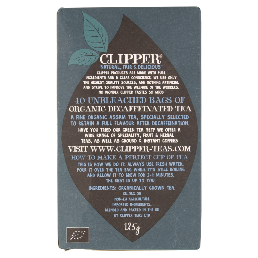 Clipper Fair Trade Everyday Decaf Tea 40 Bags