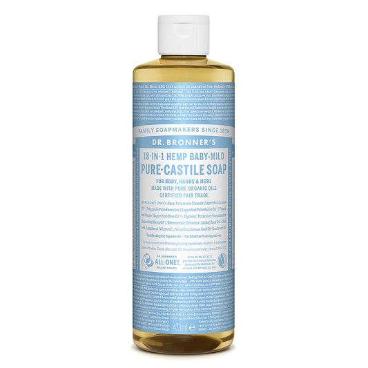 Dr Bronner's Baby Unscented Liquid Soap 473ml