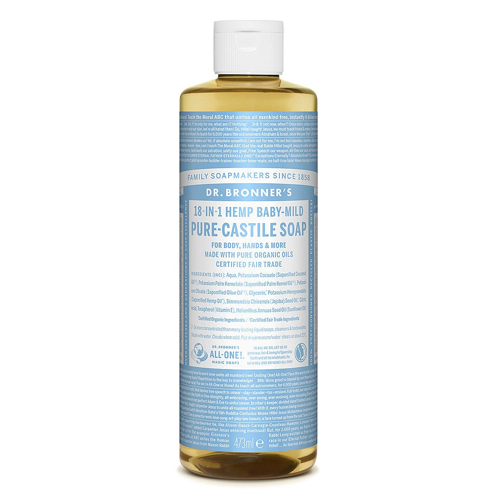 Dr Bronner's Baby Unscented Liquid Soap 473ml