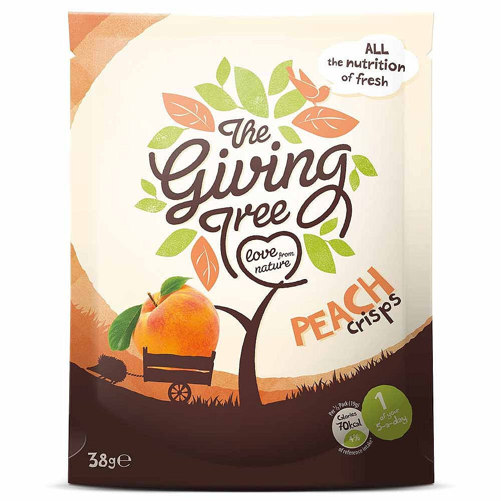 Giving Tree Peach Crisps 38g