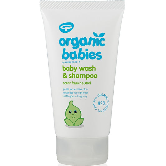 Green People Babies Baby Wash &amp; Shampoo - Scent Free 150ml