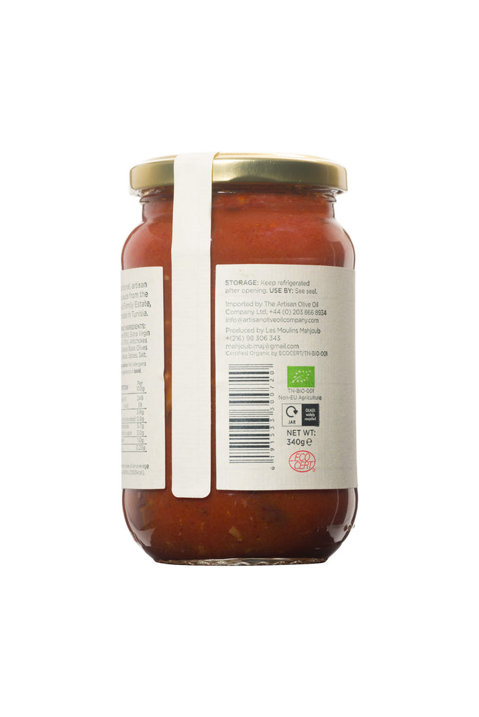 Les Moulins Mahjoub Pasta Sauce With Tomatoes, Artichokes And Black Olives 340g