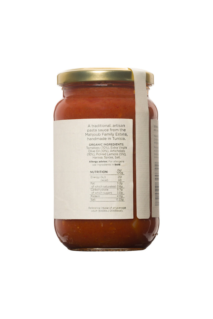 Les Moulins Mahjoub Pasta Sauce With Tomatoes, Artichokes And Pickled Lemons 340g