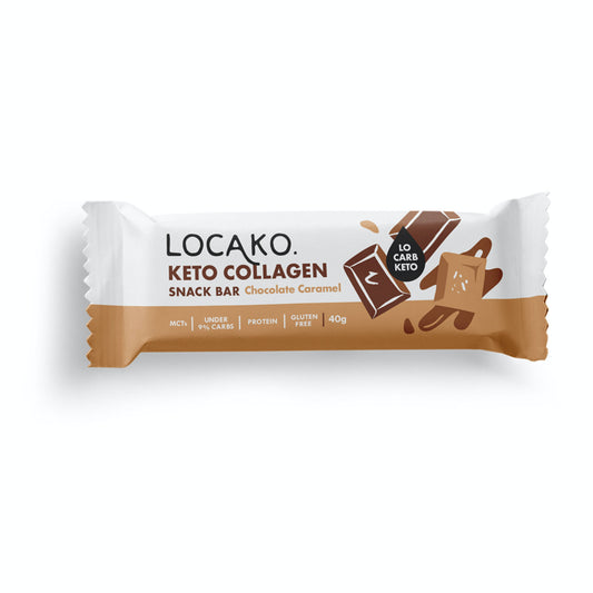 Locako Keto Collagen Snack Bar Chocolate Caramel 40g