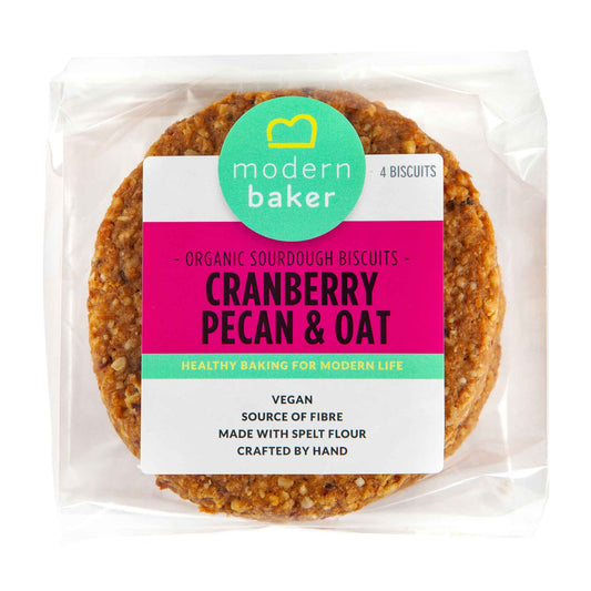 Modern Baker Cranberry, Oat and Pecan Biscuits 4 pack