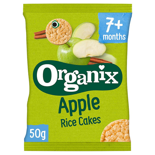 Organix Apple Baby Finger Food Snack Rice Cakes 50g