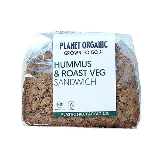 Planet Organic Grown To Go Hummus & Roast Veg Sandwich 272g