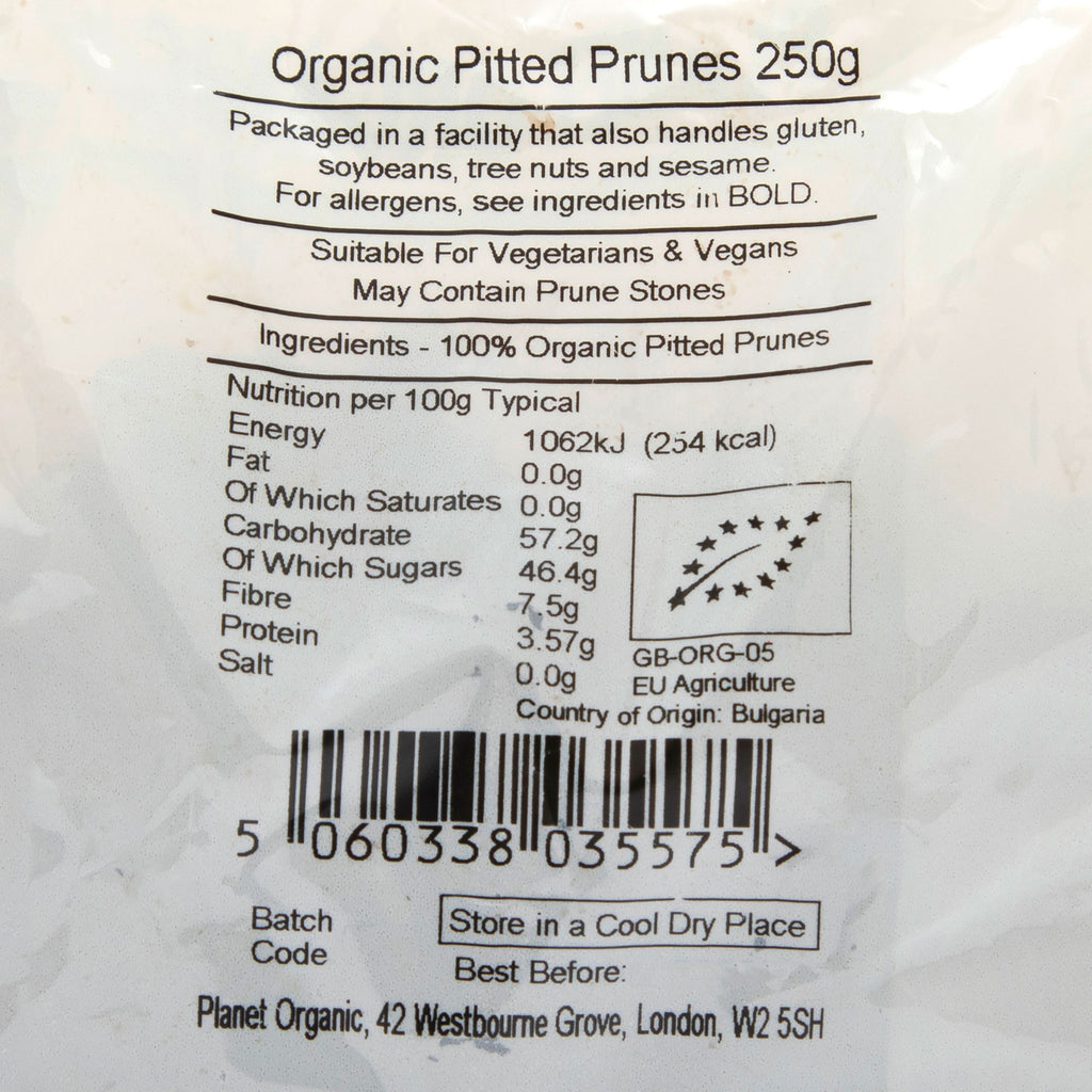 Planet Organic Pitted Prunes 250g