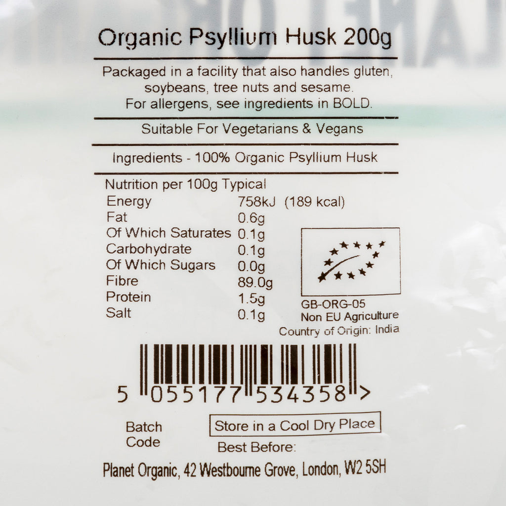 Planet Organic Psyllium Husk 200g