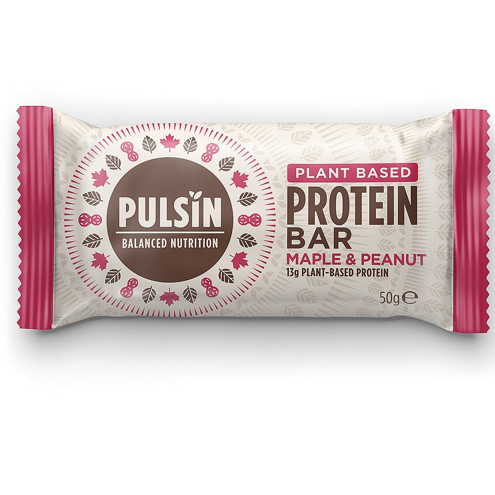 Pulsin Maple and Peanut Protein Bar 50g