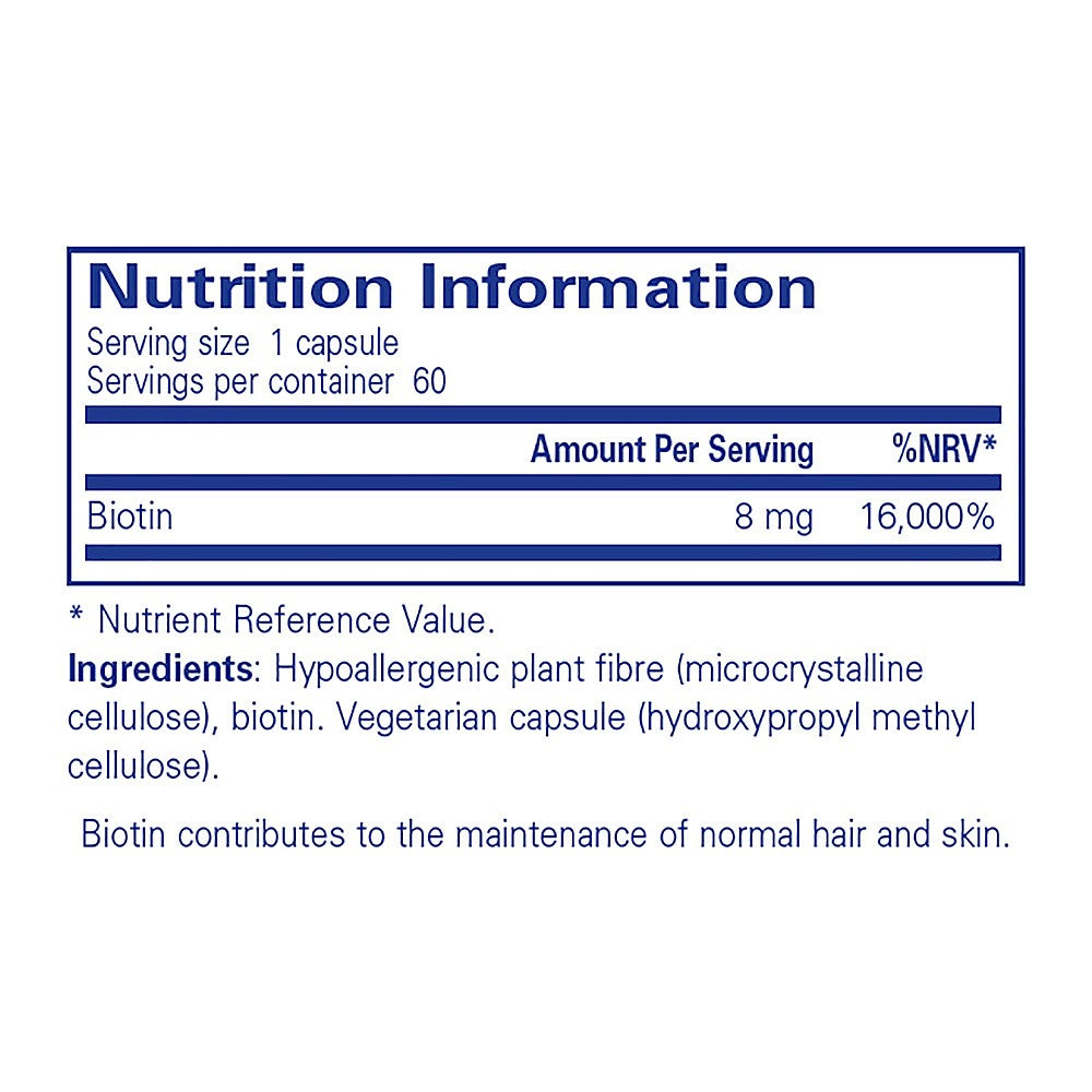 Pure Encapsulations Biotin 8 mg 60 caps