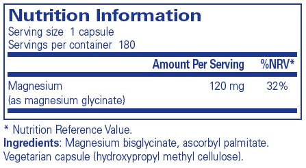 Pure Encapsulations Magnesium (glycinate) 180 caps
