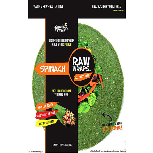 Raw Wrap Spinach Flavour 100g