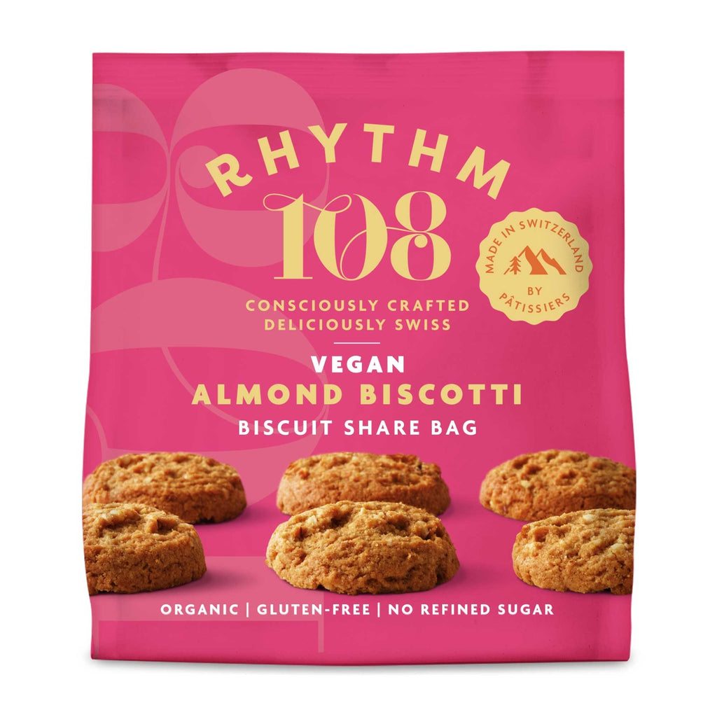 Rhythm 108 Almond Biscotti Biscuit Share Bag 135g