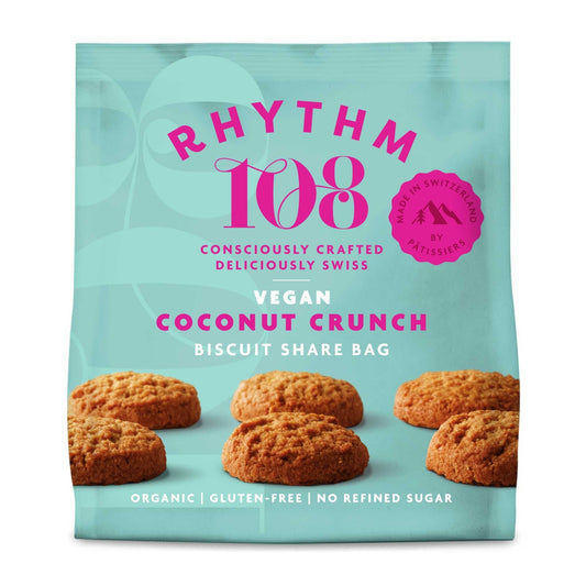 Rhythm 108 Coconut Crunch Biscuit Share Bag 135g