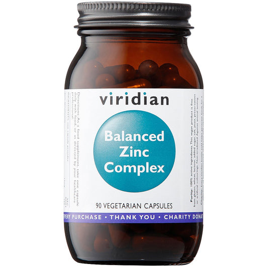 Viridian Balanced Zinc Complex Veg Caps 90 caps