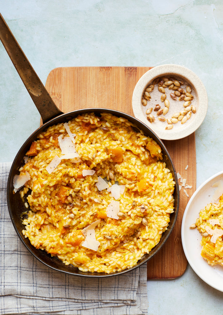Roasted Squash and Leek Risotto
