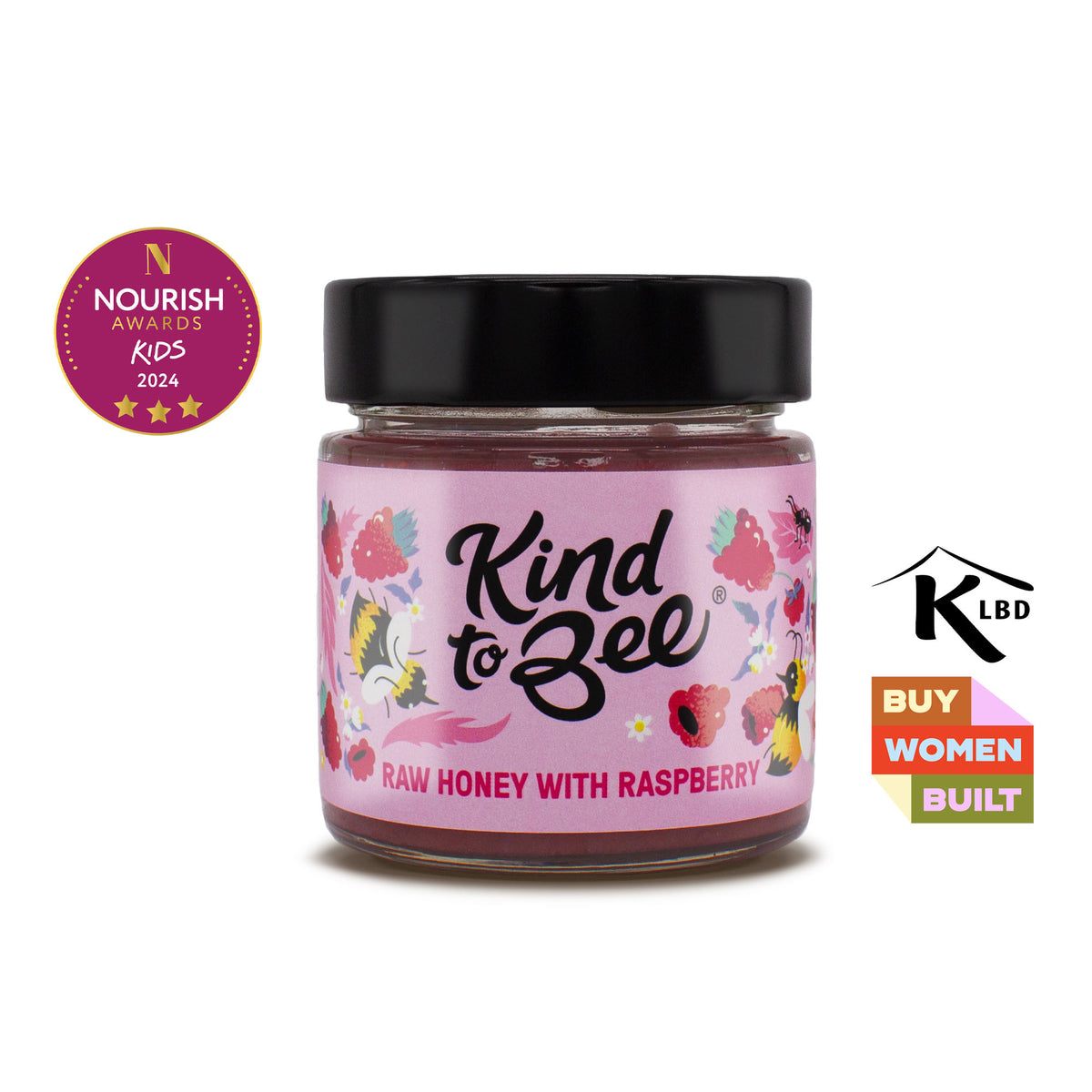 Kind to Bee Honey with Raspberry 250g | Planet Organic