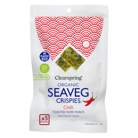 Clearspring Seaveg Crispies Chilli Multipack 5x4g