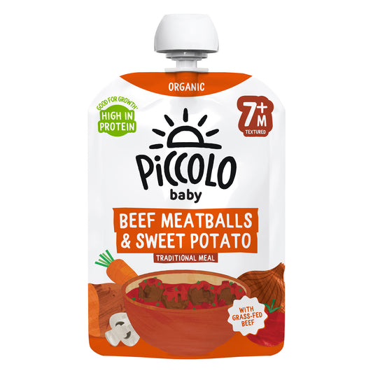 Piccolo Sweet Potato & Beef Meatballs 130g