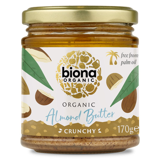 Biona Almond Butter Crunchy Organic 170g
